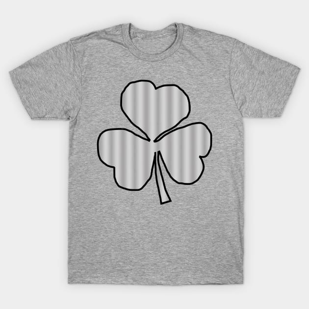 Shamrock Metal Effect T-Shirt by ellenhenryart